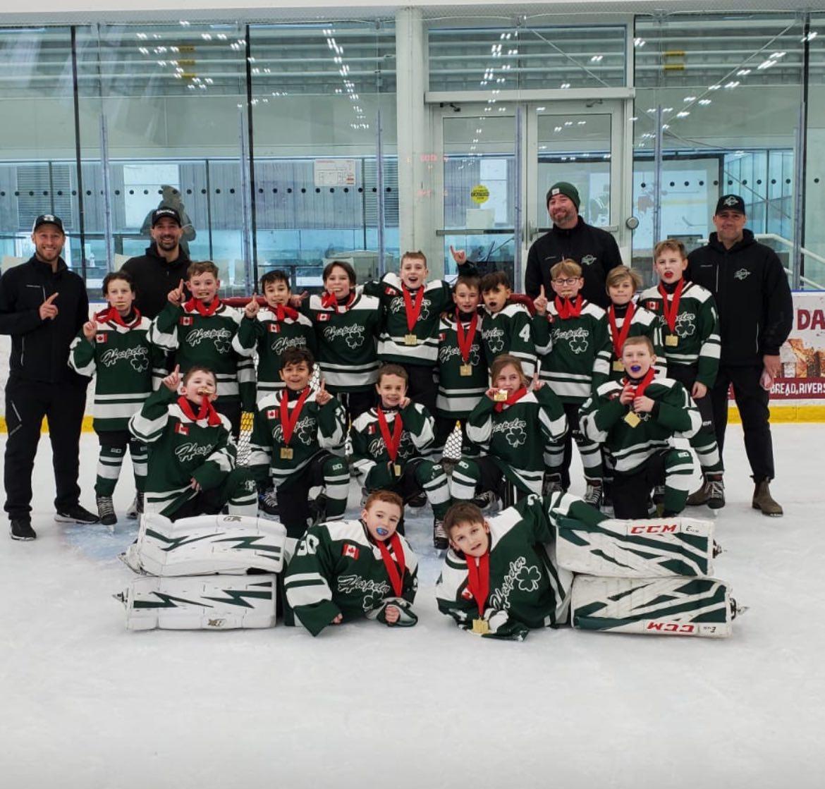 U9 MD Shamrocks win GOLD in platinum division in belle river tournament 🥇