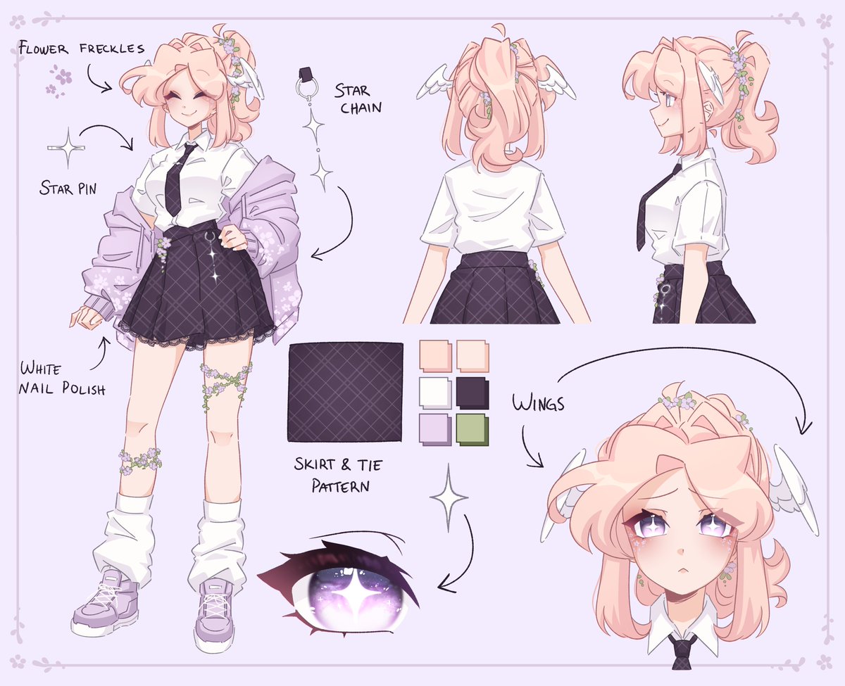 NoahAT_'s tweet image. Guess who has a new character sheet? And a slightly upgraded look?! ( ˶°ㅁ°) !!
ME!!!!!!!!!!!!◝(ᵔᗜᵔ)◜✨💜
#oc #art #charactersheet #originalcharacterart #characterdesign