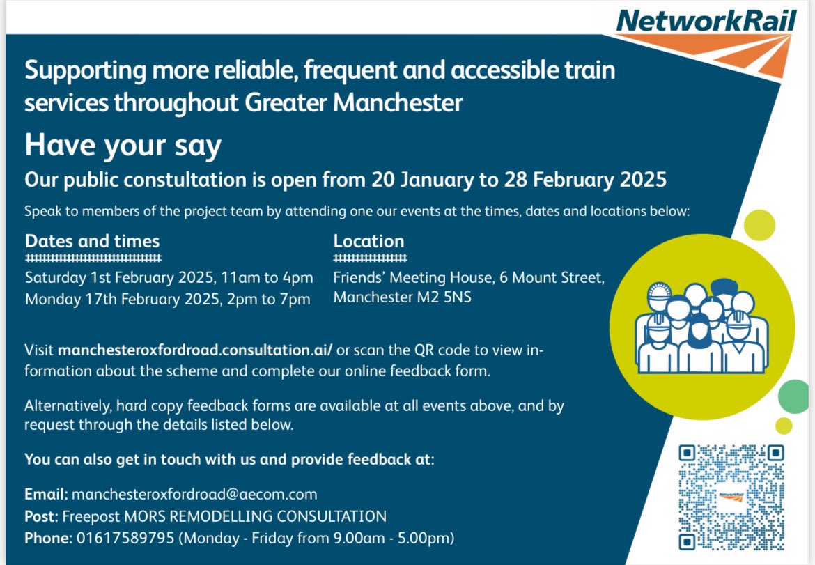NetworkRailMAN's tweet photo. 🛤️Big plans for Oxford Road! 

Swipe through to see what’s in store for the future of Manchester’s transport➡️

Find out more: https://t.co/2mynnJEAQk

#Networkrail #oxfordroad #Manchester https://t.co/4wy6M2VTQg
