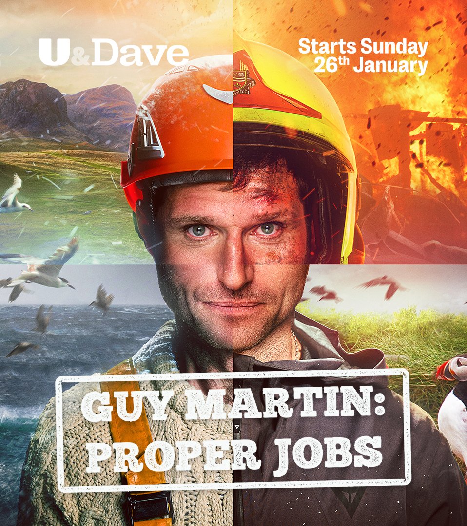 From this Sunday, Guy Martin's adding to his CV. First up: trawlerman. 

Guy Martin: Proper Jobs starts this Sunday at 8pm on U&amp;Dave and <a href="/StreamOnU/">U</a> 
#GuyMartinProperJobs <a href="/guymartinracing/">Guy Martin Official</a>