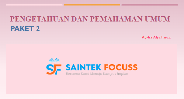 SaintekFocuss's tweet image. [Drilling Soal Try Out SNBT]

Substest               : PPU
Jumlah Soal         : 15 Soal

-Jangan lupa berbagi dengan Retweet ya😇-