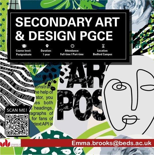 MrsEmmaart1's tweet photo. Looking for a career change? Join me in teaching and embark on a rewarding new chapter. Plus, earn a £10,000 bursary while you study! Let's inspire the next generation together. #TeachingCareers #NewBeginnings #art #design #luton #bedfordshire #artists #designers #graduates #ITE https://t.co/gbdYcySZWp