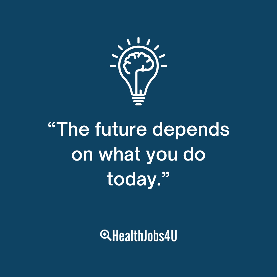HealthJobs4U's tweet photo. 💪  Motivation Monday 💪

'The future depends on what you do today.' – Mahatma Gandhi. 

Remember, every application is a step towards your dream job! 

#MotivationMonday #CareerGoals #HealthJobs4U https://t.co/HF3dtQ23bh
