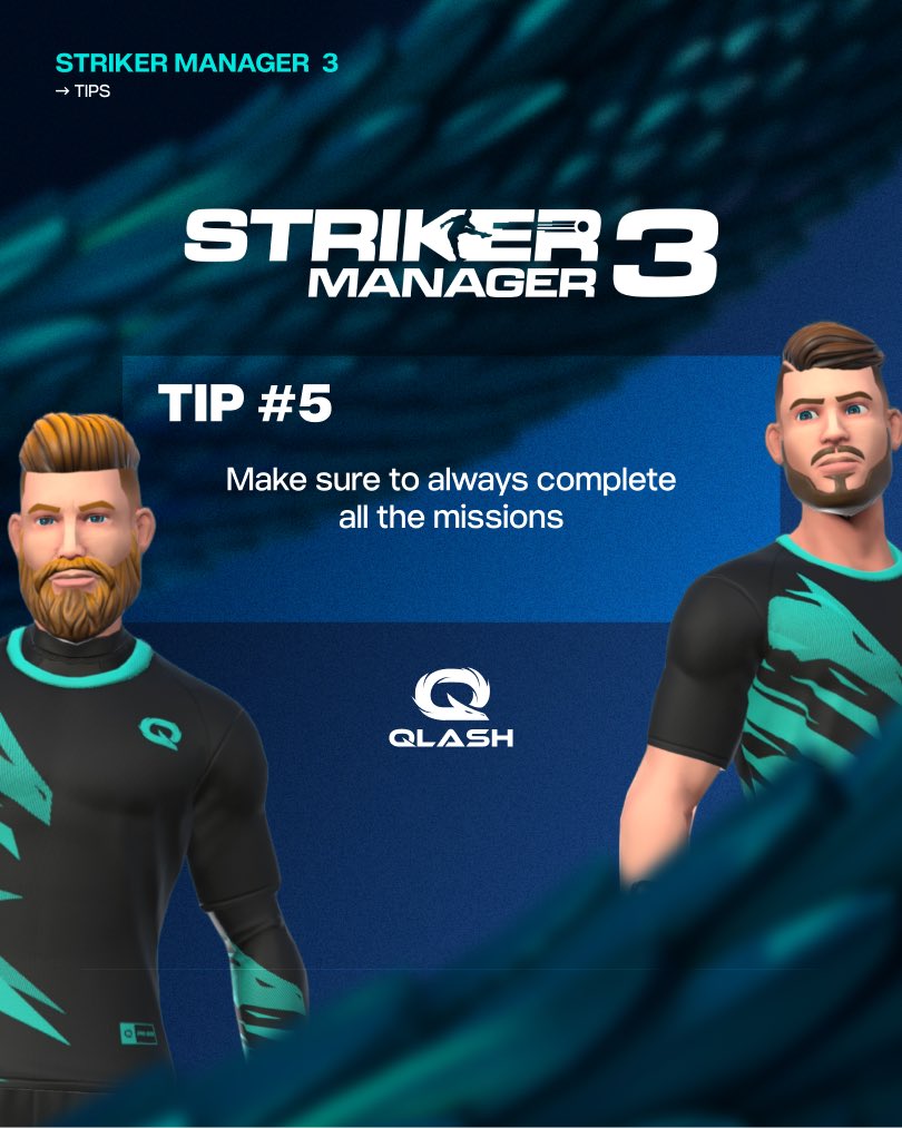QLASH (@qlash_esports) on Twitter photo ๐๐ปHere is our fifth and final tip to improve in <a href="/striker_manager/">Striker Manager 3</a> โฝ๏ธ
Follow all our 5 steps and let us know about your improvement ๐
#strikermanager3 #tips ๐๐ปHere is our fifth and final tip to improve in <a href="/striker_manager/">Striker Manager 3</a> โฝ๏ธ
Follow all our 5 steps and let us know about your improvement ๐
#strikermanager3 #tips