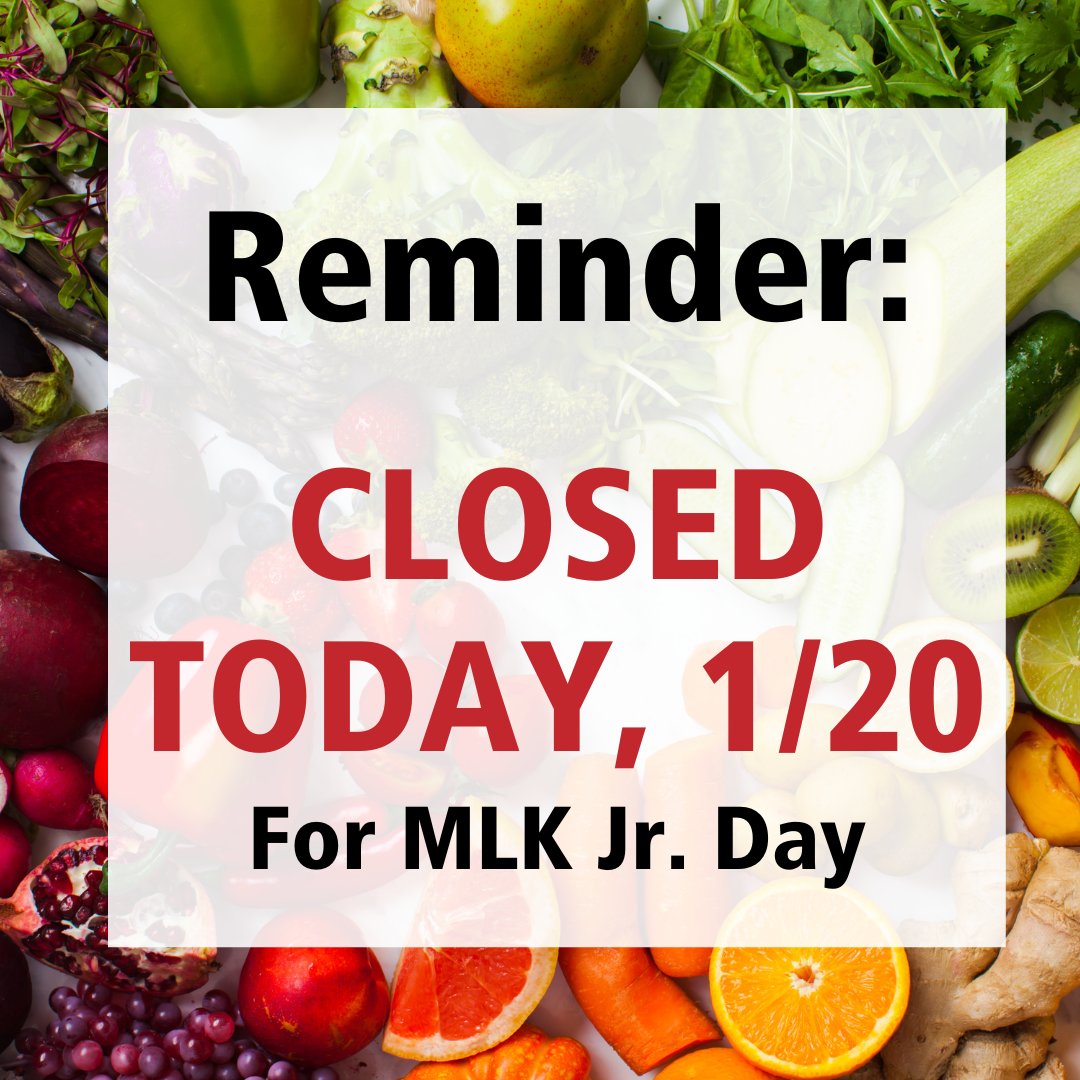 opendoormn's tweet photo. The Open Door Pantry and offices will be closed TODAY, Jan. 20, in observance of Martin Luther King Jr. Day. We will reopen tomorrow, Jan. 21.💜💚 https://t.co/w0H5i10eFB