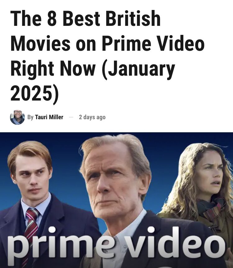 thefarm_carl's tweet image. Our film Sometimes Always Never makes the 8 best films to see on prime in 2025.
Nice. @edgehillice @frankcottrell_b @alicelowe 
collider.com/british-movies…