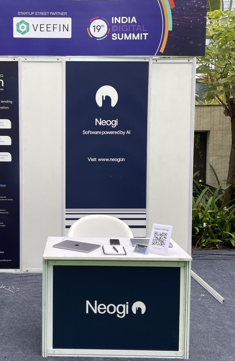 InNeogi's tweet photo. India Digital Summit 2025 at Hyatt Andaz, New Delhi on 16th and 17th January 2025. Exhibited @neogisoftware at the Startup Expo https://t.co/c761ArOjwM