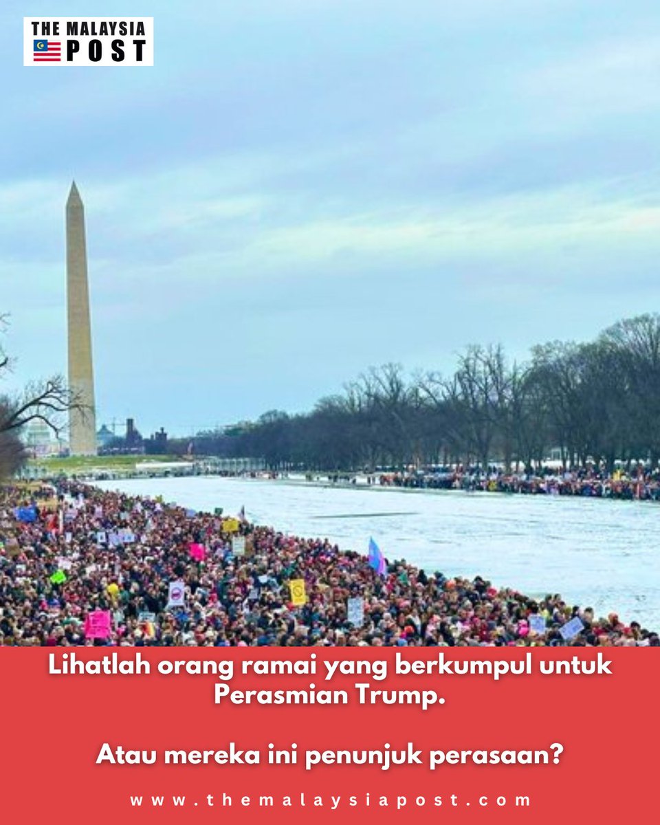PostMalaysia's tweet photo. Lihatlah 'orang ramai' pada perasmian Trumpโsetiap cerita mempunyai dua sisi, tetapi yang ini nampaknya mempunyai beberapa ruang kosong.
#TrumpInauguration #CrowdSizeDebate #PoliticalPerspective #MakeSpaceGreatAgain https://t.co/EaxzCZYLNG