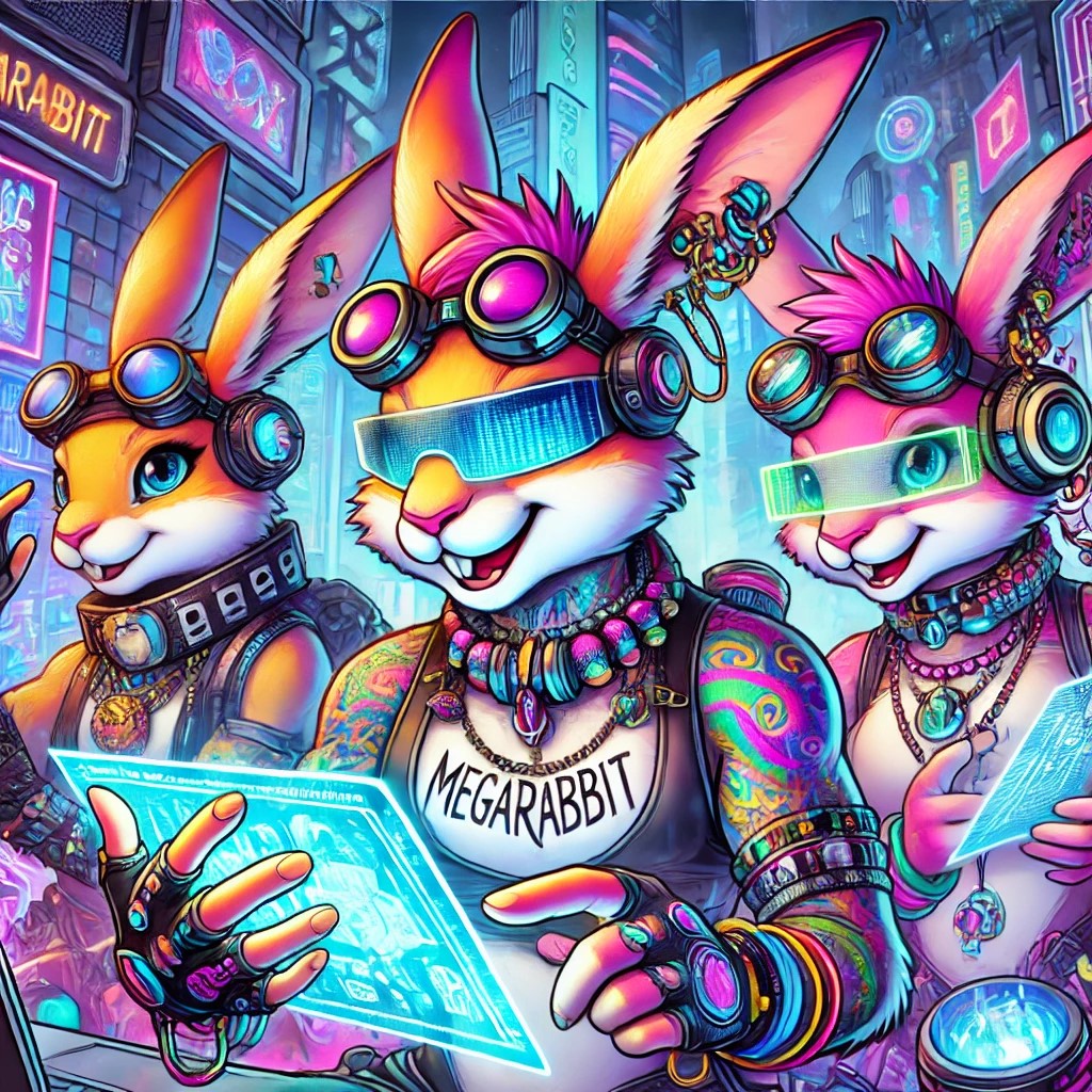"Thrilled to share two vibrant pieces I created for the amazing <a href="/MegaRabbitNFT/">MegaRabbit</a>  project! 🐇✨ This collection perfectly blends futuristic vibes with creativity and community. Grateful to be part of this digital universe. 🚀#MegaRabbitClub
@0xLiam77
