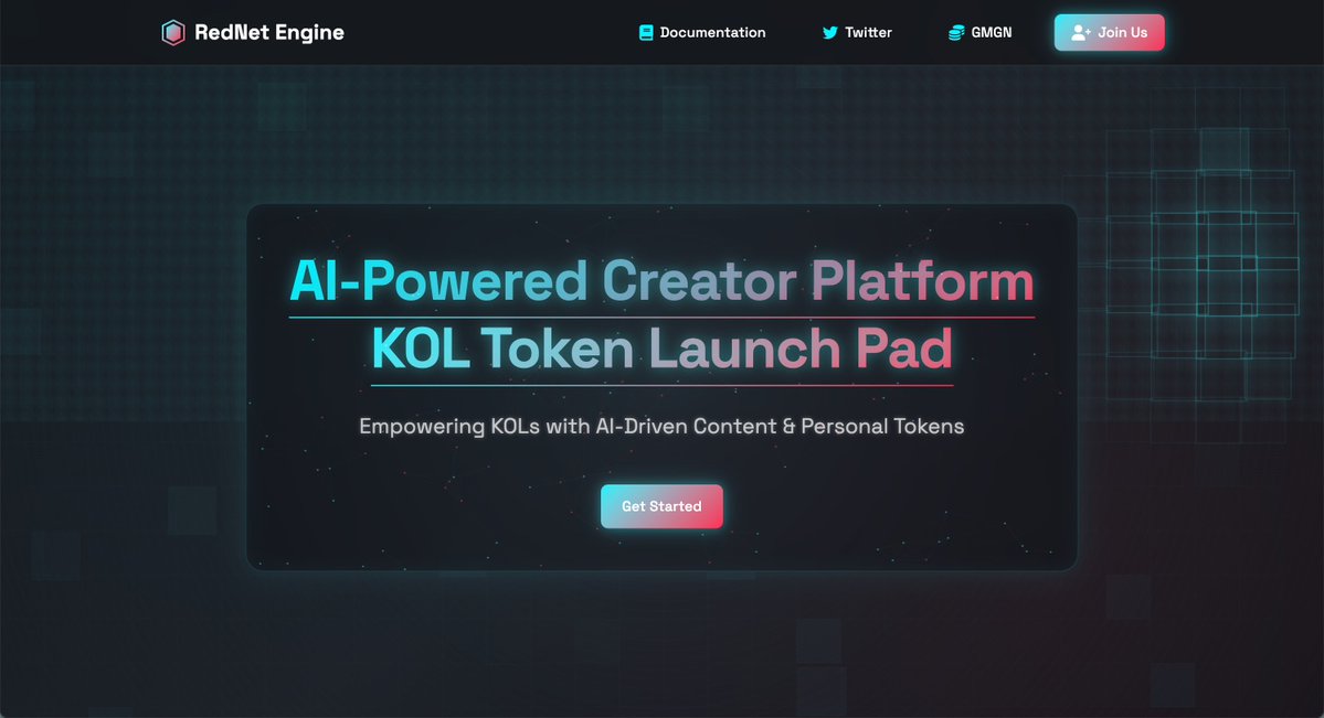RedNet_AI's tweet image. 🚀 NEWS: RedNet has officially launched!  

✨ Click to explore: rednets.xyz

🔥 CA is on the way. Stay tuned in the next few hours!
