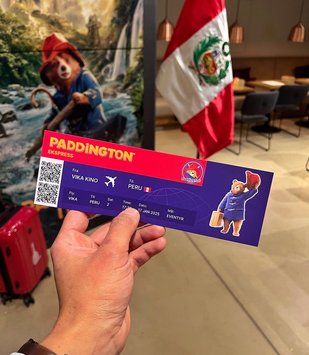 EmbPeruNorway's tweet photo. We are excited to share some images from the Norwegian premiere of @paddingtonbear in Peru 🎬, which took place last Friday, January 17th, at Vika Cinema in Oslo.

A big thank you to @SFFILM_no and @NordiskFilmKino for their support and cooperation! 🙌🇳🇴

#PaddingtonInPeru #Peru https://t.co/YWU012MaGo