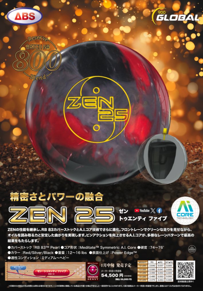900 Global Origin ボウリングボール 15 lbs 900 GLOBAL Origin