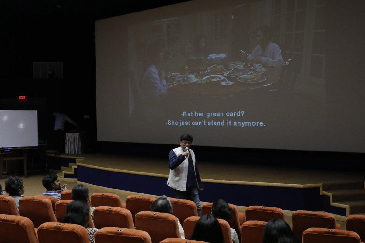 FTIIOfficial's tweet photo. First session on Spatial Temporal Art by Prof. Indraneel Bhattacharya in full swing at @FTIIOfficial and @NFAI Winter Film Appreciation course.
#WFAC #NFAI #NFDC #FTII https://t.co/1ONYTXjiU3
