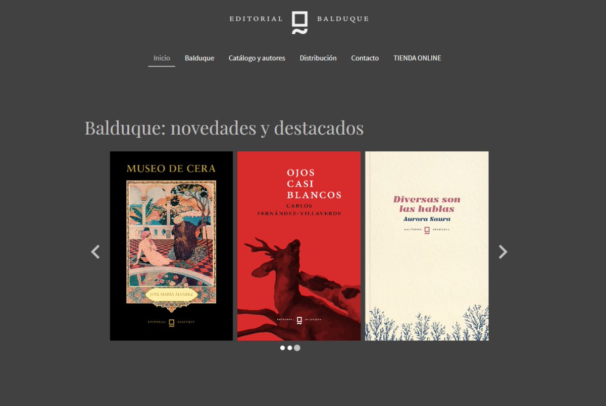 Hemos renovado nuestra web. Sencilla, como a nosotros nos gusta. Gracias por vuestra visita:
balduque.es