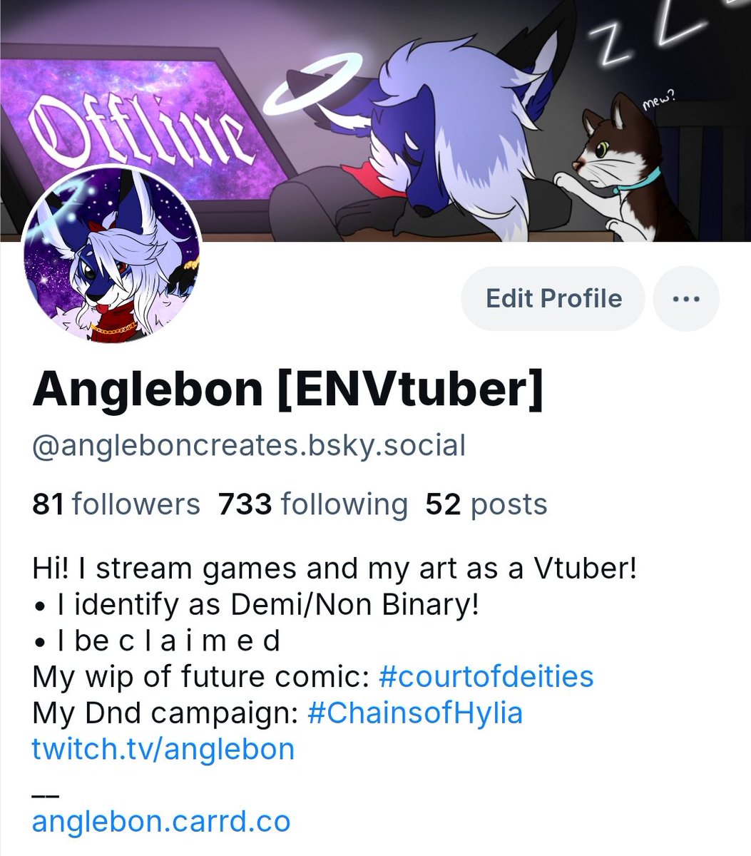 AngleBonCreates's tweet photo. Kind reminder friends that I've essentially fully moved over to the butterfly app instead! Feel free to follow me over there instead! All future art and anything will be there instead! 
https://t.co/VxaMESnrlB
#migration #bluesky https://t.co/xKt2UzpVkw