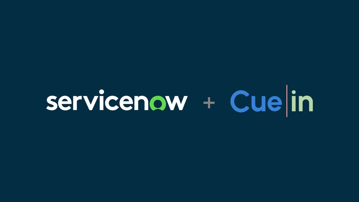 willtrotman's tweet photo. Excited to share ServiceNow's plans to acquire the AI native conversation data analysis platform Cuein, accelerating our agentic AI roadmap! Learn more: https://t.co/errG56DFGV #PutAIToWorkForPeople https://t.co/iqpzTxBKUy