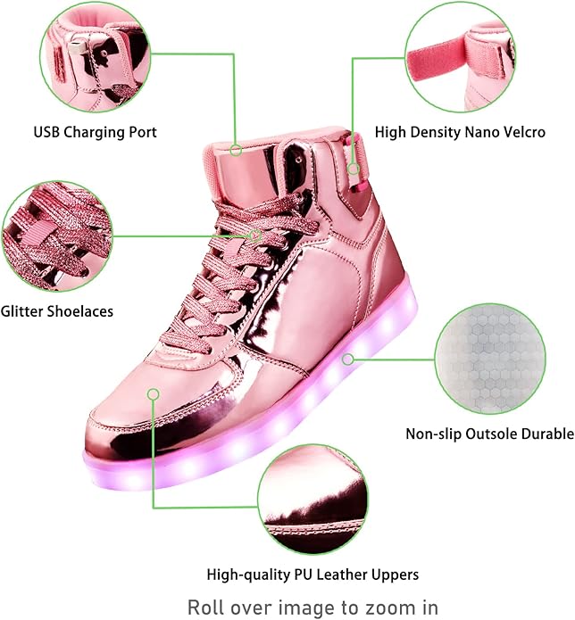 DIYJTS Unisex LED Light Up Shoes, Fashion High Top LED Sneakers USB Rechargeable Glowing Luminous Shoes for Men, Women, Teens
amzn.to/4gXR89t
#usa #uk #amazon