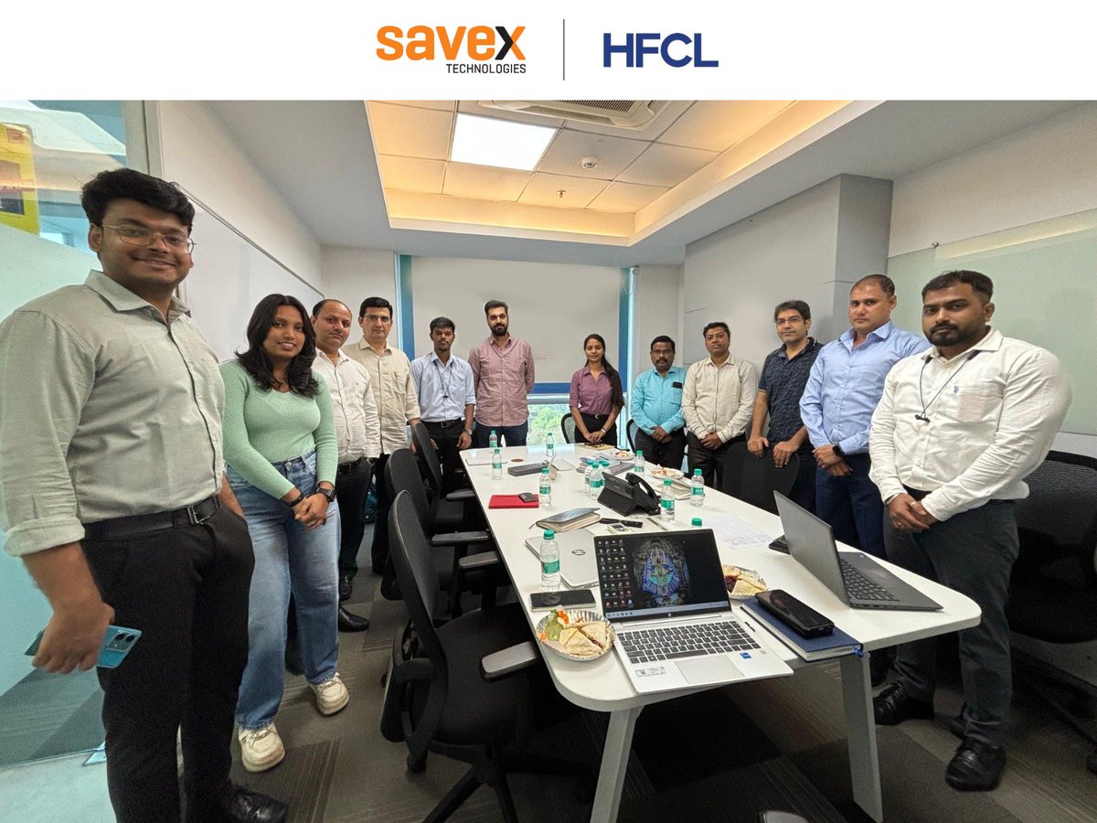 SavexTechnology's tweet photo. Thank you to our partners for joining the HFCL Partner Training in Mumbai! The session offered key insights into HFCL solutions and featured an engaging Q&amp;A. Special thanks to our speakers!

#HFCL #PartnerTraining #TechGrowth #NetworkingEvent #BusinessInnovation #Collaboration https://t.co/V8c457VoOq
