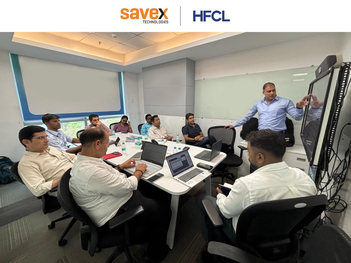 SavexTechnology's tweet photo. Thank you to our partners for joining the HFCL Partner Training in Mumbai! The session offered key insights into HFCL solutions and featured an engaging Q&amp;A. Special thanks to our speakers!

#HFCL #PartnerTraining #TechGrowth #NetworkingEvent #BusinessInnovation #Collaboration https://t.co/V8c457VoOq