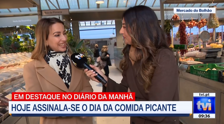 Paula Beirão Valente, Nutricionista nas Clínicas Espregueira, esteve, recentemente, no programa Diário da Manhã da TVI. Diretamente do Mercado do Bolhão, abordou os benefícios e curiosidades sobre a comida picante.

Assista à entrevista na íntegra aqui 👇
clinicaespregueira.com/noticias/paula…