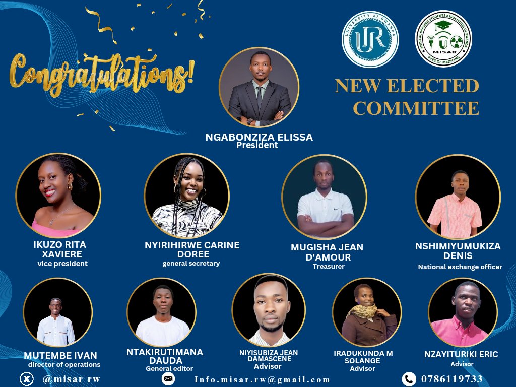 Congratulations to the new elected misar  committe 
May God bless this new journey started