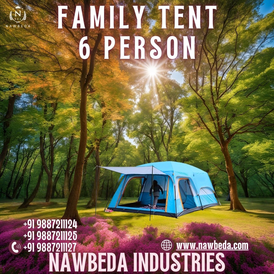 Family camping tent, 6 person
NAWBEDA.com
9887211124
9887211125
9887211127
#campingtent #camping #campinglife #camplife #camp #campingtrip