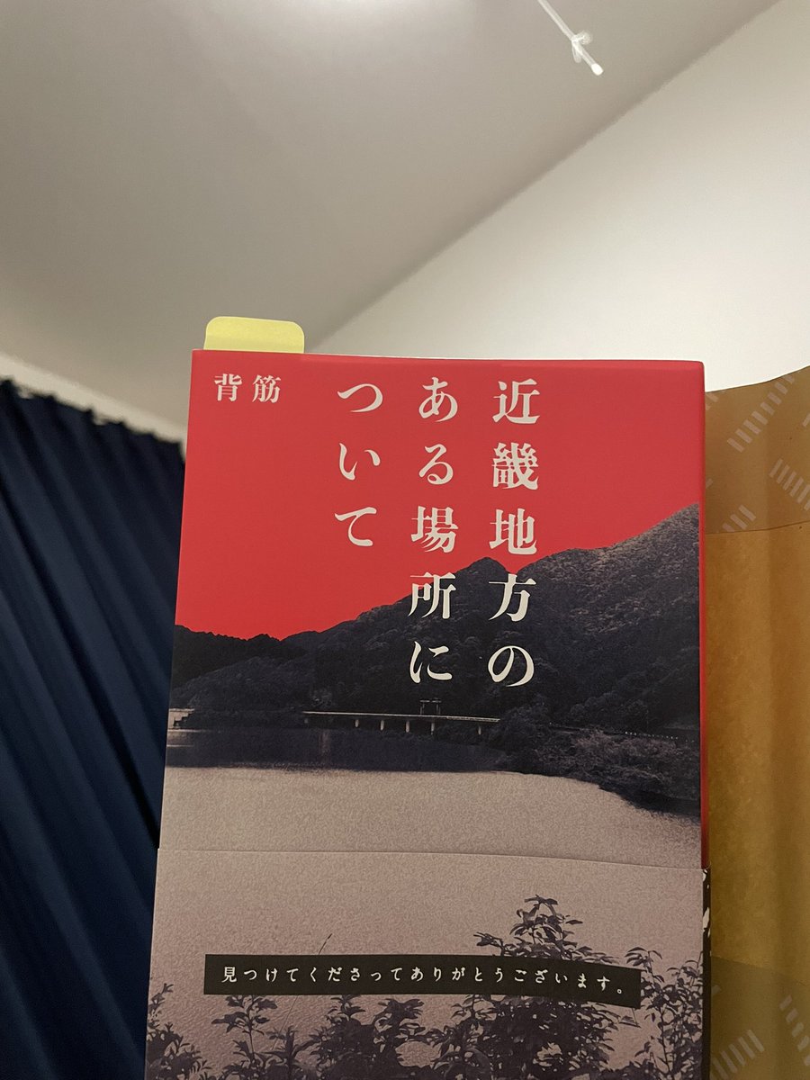 かきあるよ〜☁️☁️
良い意味でめっちゃ苦手なタイプでした。
怖すぎちゃうのよ。最後の畳み掛けエグい怖い。
2日くらいで読めて、短編いっぱいだから読みやすい!!!ぜひ!!!
背筋さん他のも読んでみようかな🙄

#読了 
#近畿地方のある場所について