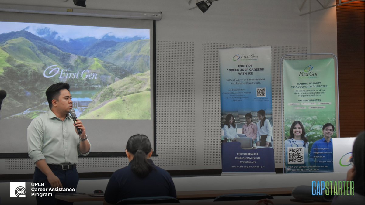 uplbcap's tweet photo. Powered up possibilities with First Gen! โก
Let's look back at the UPLB Career Assistance Program CAPStarter 2024 Company Showcase, in partnership with First Gen.
Stay tuned for more events that ignite potential and success! ๐
#GrowWithUPLBCAP
#CAPStarter2024
#FirstGen https://t.co/zfJguzjSwK