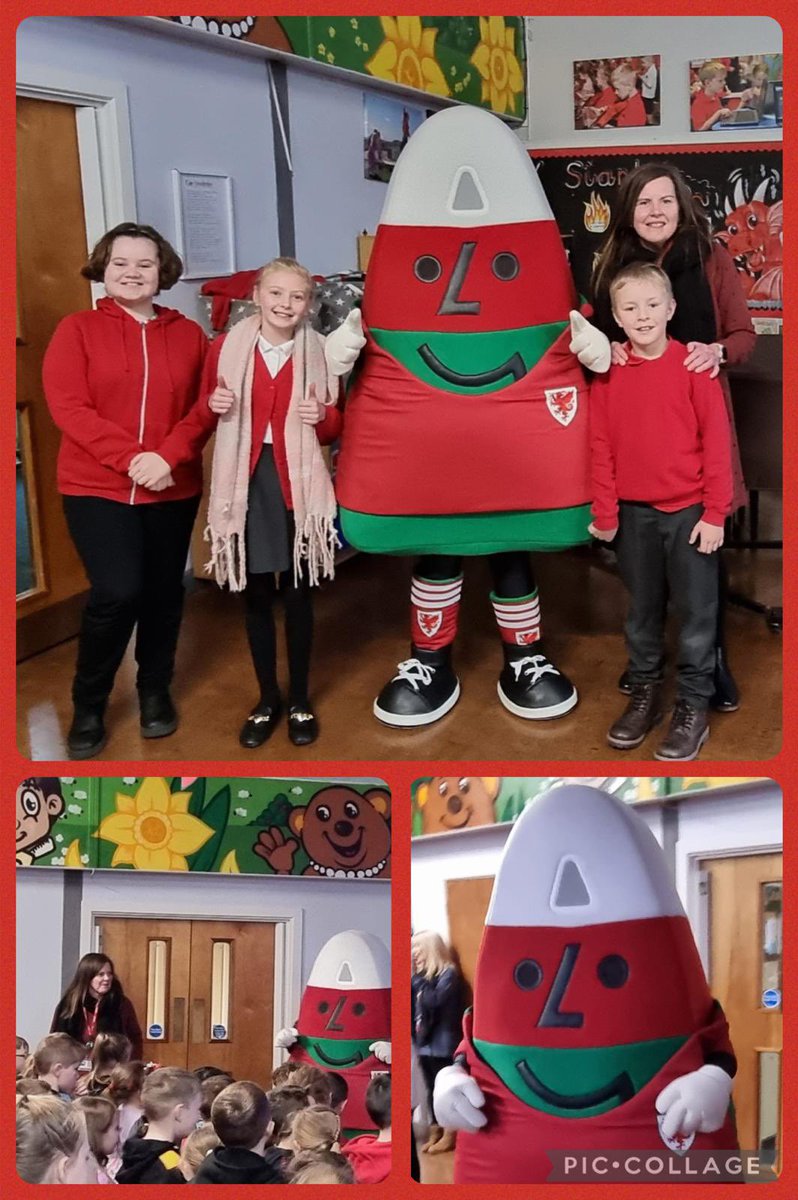 Diolch i Mr Urdd am ddod i ymweld â ni yn ein gwasanaeth. Rydym wedi mwynhau clywed am yr holl bethau sydd gan yr Urdd i'w cynnig. / Thanks to Mr Urdd for coming to visit us in our assembly. We've enjoyed hearing about everything the Urdd has to offer. <a href="/UrddGwent/">Urdd Rhanbarth Gwent</a> #Urddygc