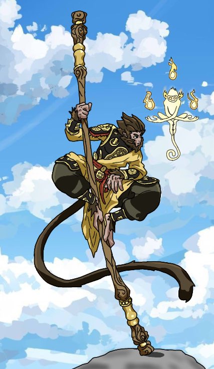 AlliBobo2's tweet photo. Channeling the fearless energy of the legendary Monkey King and the mighty Bichka for The Mich Khan’s art contest! 🐒⚡ A fusion of epic mythology and my creative twist leaping through clouds, unbreakable staff, and summoning unstoppable power. 

Who’s in? 🏆🎨

#TMKartcontest https://t.co/fUoWAM0vtF