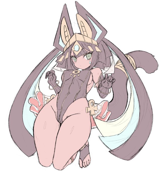 OC FanArt - バステトさん🐈‍⬛sketch 