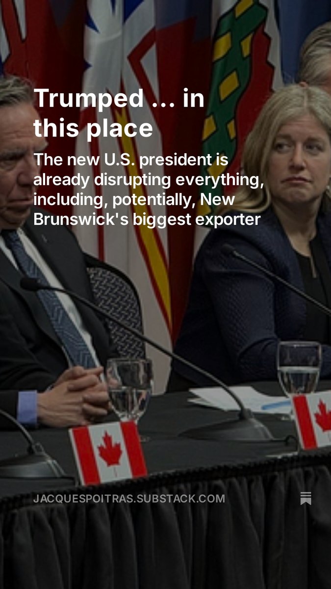 My latest weekly newsletter, wrapping up a week of New Brunswick political news — what I used to post on X, now in a single email. Subscribe to get it in your inbox every Monday. substack.com/inbox/post/154…
