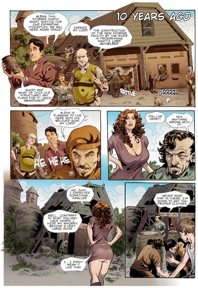 And here is page 9... Hope you enjoyed this peek into my new comic book  The Queen and The Pauper - Whispers Across Time. The full comic is 52  pages, and is