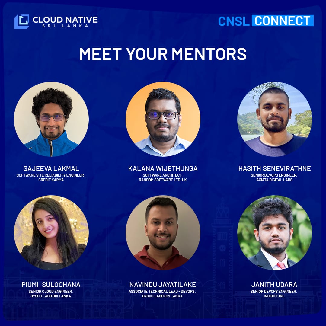 CloudNativeSL's tweet photo. 🌟 Mentor Reveal Alert! 🌟  

We’re excited to unveil the first group of mentors for the CNSL Connect: DevOps &amp; Cloud Native Mentorship Program! 🚀  

Stay tuned as we reveal more mentors soon!  

#CNSLConnect #DevOps #CloudNative #TechCommunity https://t.co/pCPLoklch8