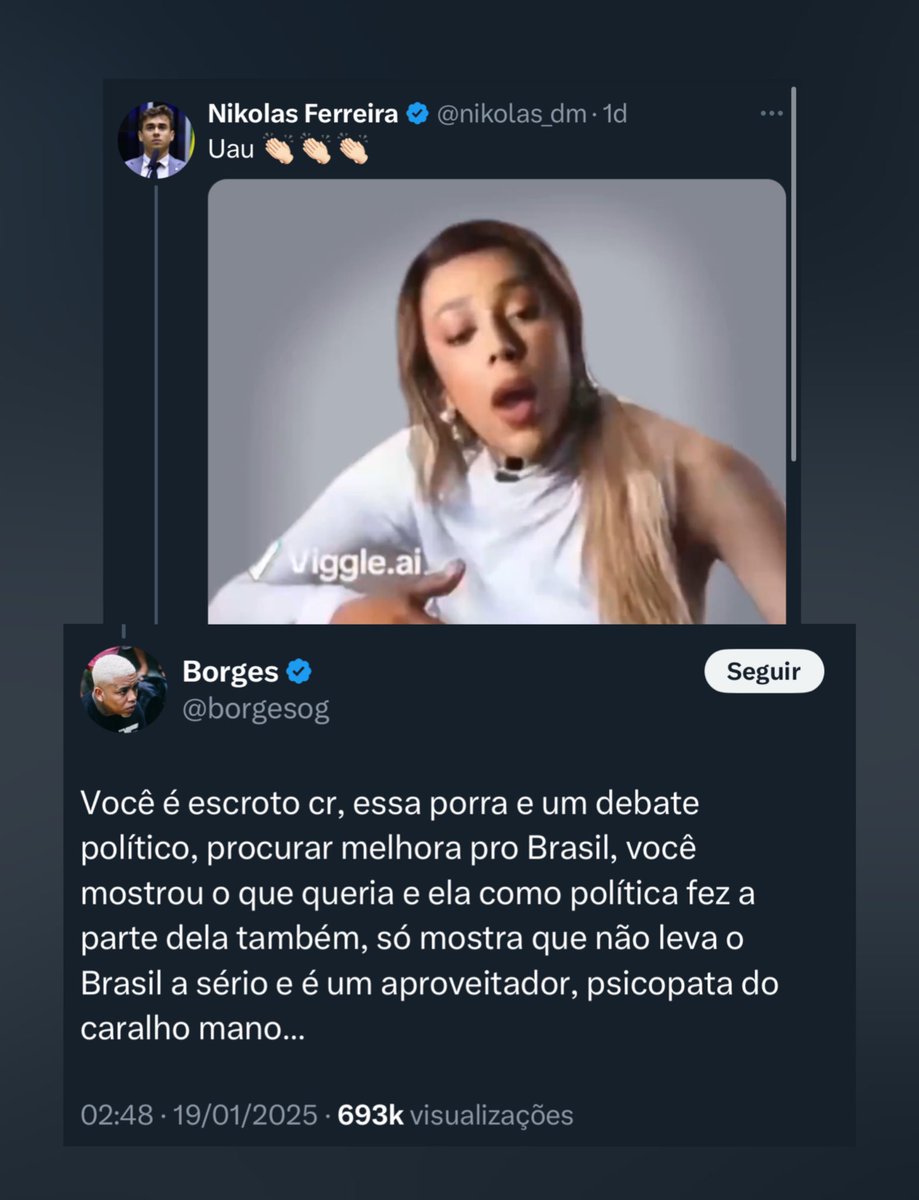Rapaz! Que LAPADA do Rapper Borges no Nikolas! Após ficar sem argumento ao ser desmentido pela Erika Hilton, o deputado postou um meme tosco e tomou um fecho gigante sendo chamado de APROVEITADOR e PSICOPATA.