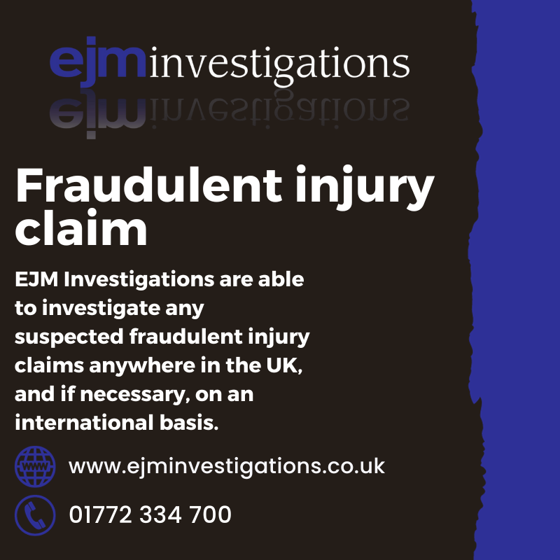 Our latest blog, ejminvestigations.co.uk/blog/investiga… , explores how investigations into fraudulent injury claims are carried out.
#injury #InjuryClaim #compensation
