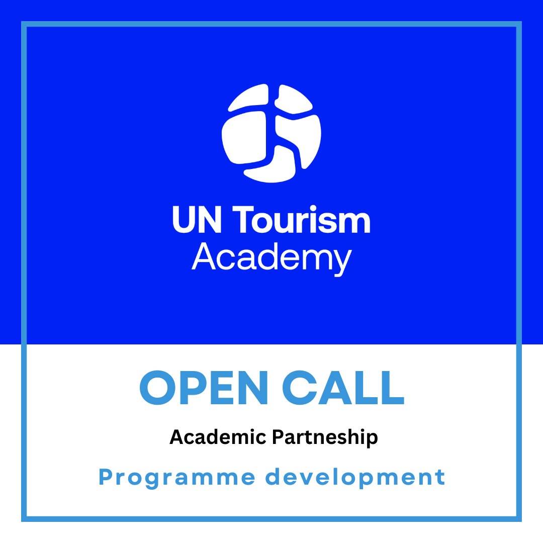 Open Call for academic partnership 📣

UN Tourism Academy is seeking academic partners for the development and delivery of a series of training programmes in Central Asia 🌏
 
🗓️ Applications are open until January 31st

More info ➡️ s.mtrbio.com/zjwbchvjzt
