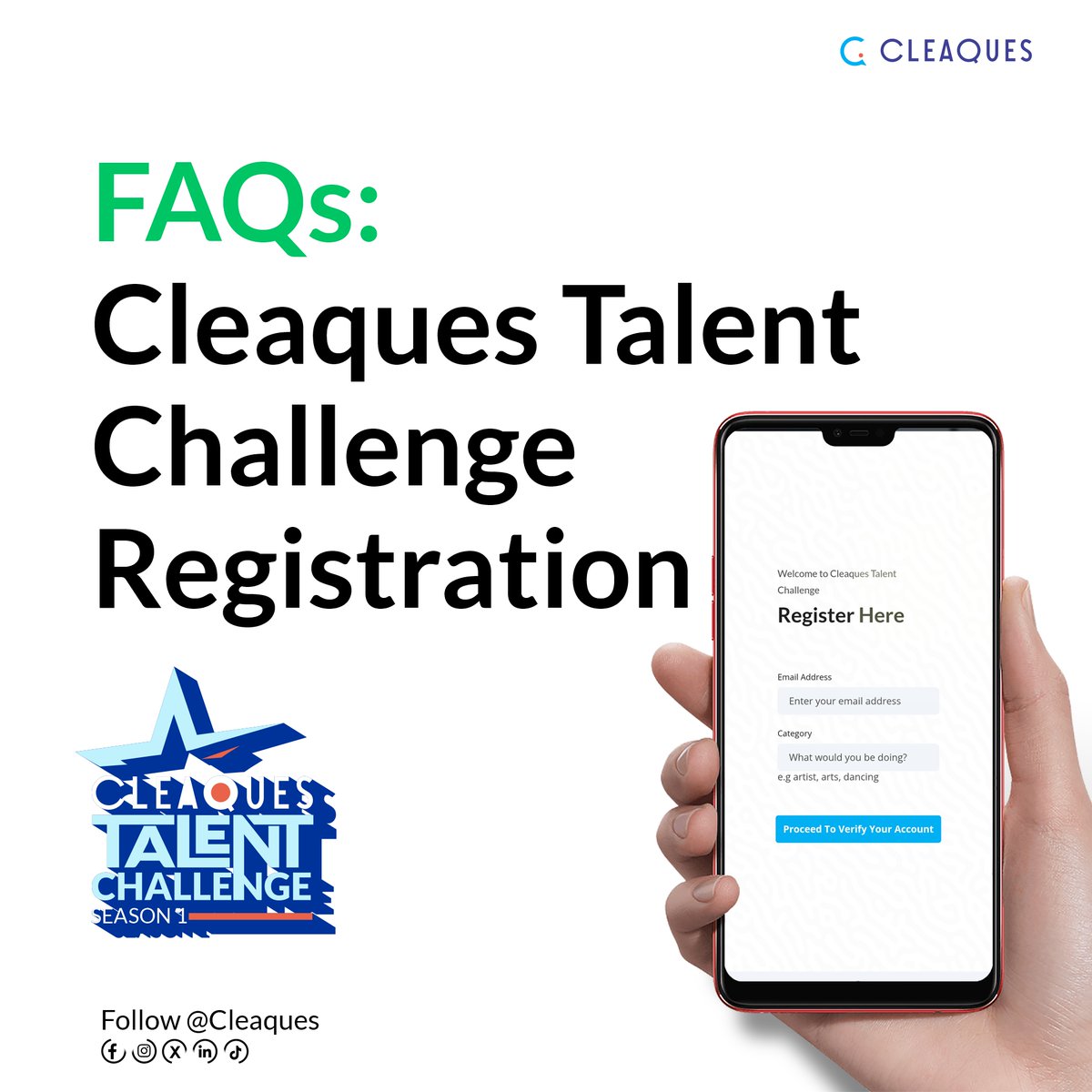 Cleaques1's tweet image. 𝘞𝘩𝘢𝘵’𝘴 𝘯𝘦𝘹𝘵 𝘢𝘧𝘵𝘦𝘳 𝘳𝘦𝘨𝘪𝘴𝘵𝘦𝘳𝘪𝘯𝘨 𝘧𝘰𝘳 CTC?

Swipe to get answers to our most frequently asked questions. 

#CTC2025 #TalentChallenge #FeghoUmunubo #OSAPDCE #CreativeAndDigitalEconomy #Art #MARK