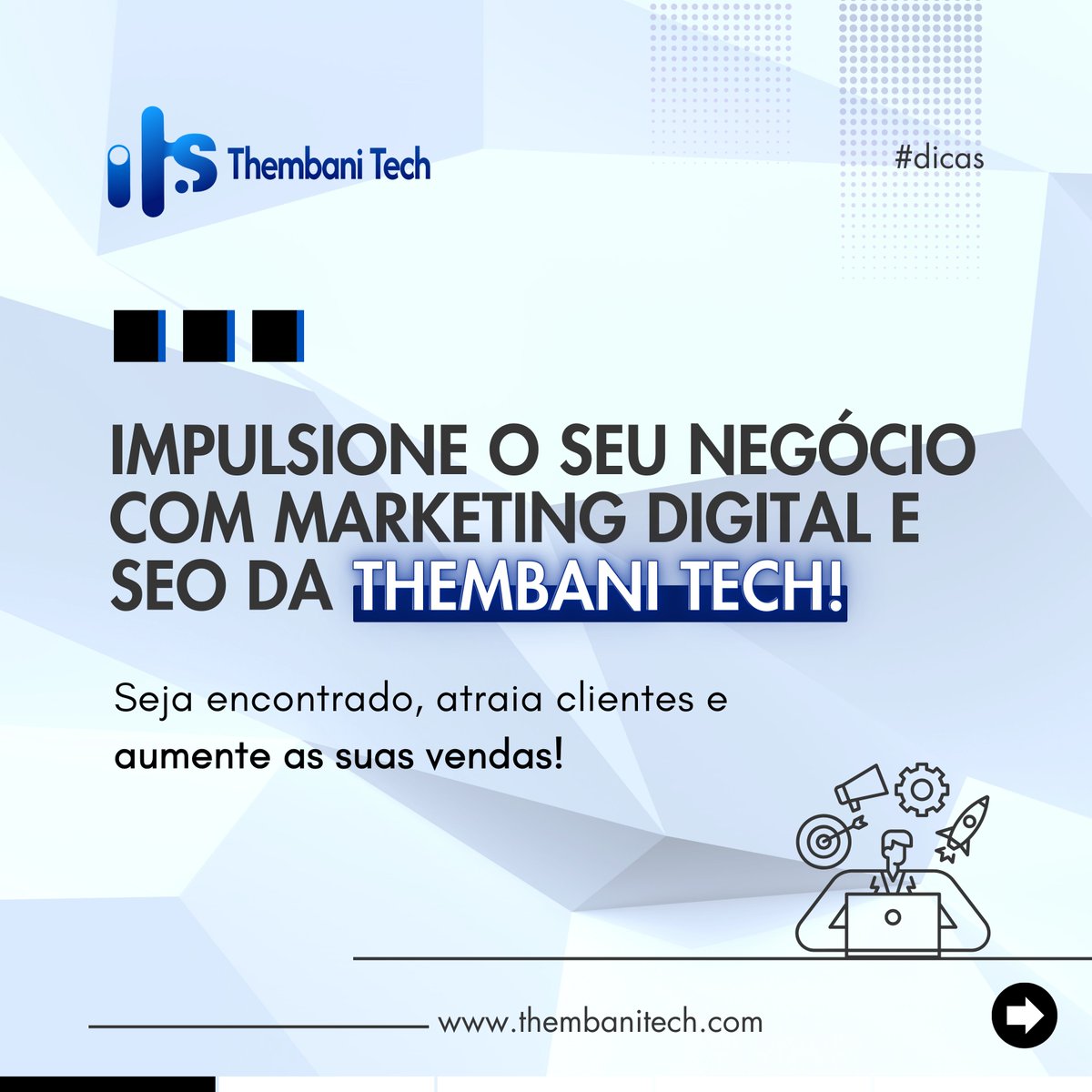 ThembaniTech's tweet photo. Transforme a sua presença online em resultados reais para o seu negócio! https://t.co/VMqnbSPVut