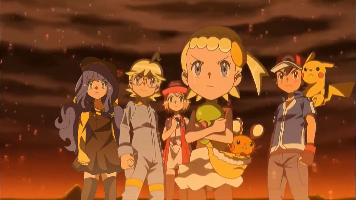PtitG0r0n's tweet photo. They are ready to fight Team Flare 💥💥

[Pokemon XYZ opening edit - OC x Canon]
[#pokemon #pokemonxyz #pokemonoc #screencapedit #ocxcanon] https://t.co/lt0POVq90M
