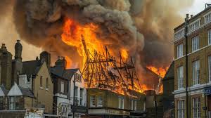 HistoryNomad24's tweet photo. -The Great Fire of London (1666)-
A small bakery fire turned into a massive blaze, destroying most of London. It led to modern fire safety reforms.
#GreatFireOfLondon #HistoryTrivia #LondonHistory https://t.co/qeeQRmq1u3