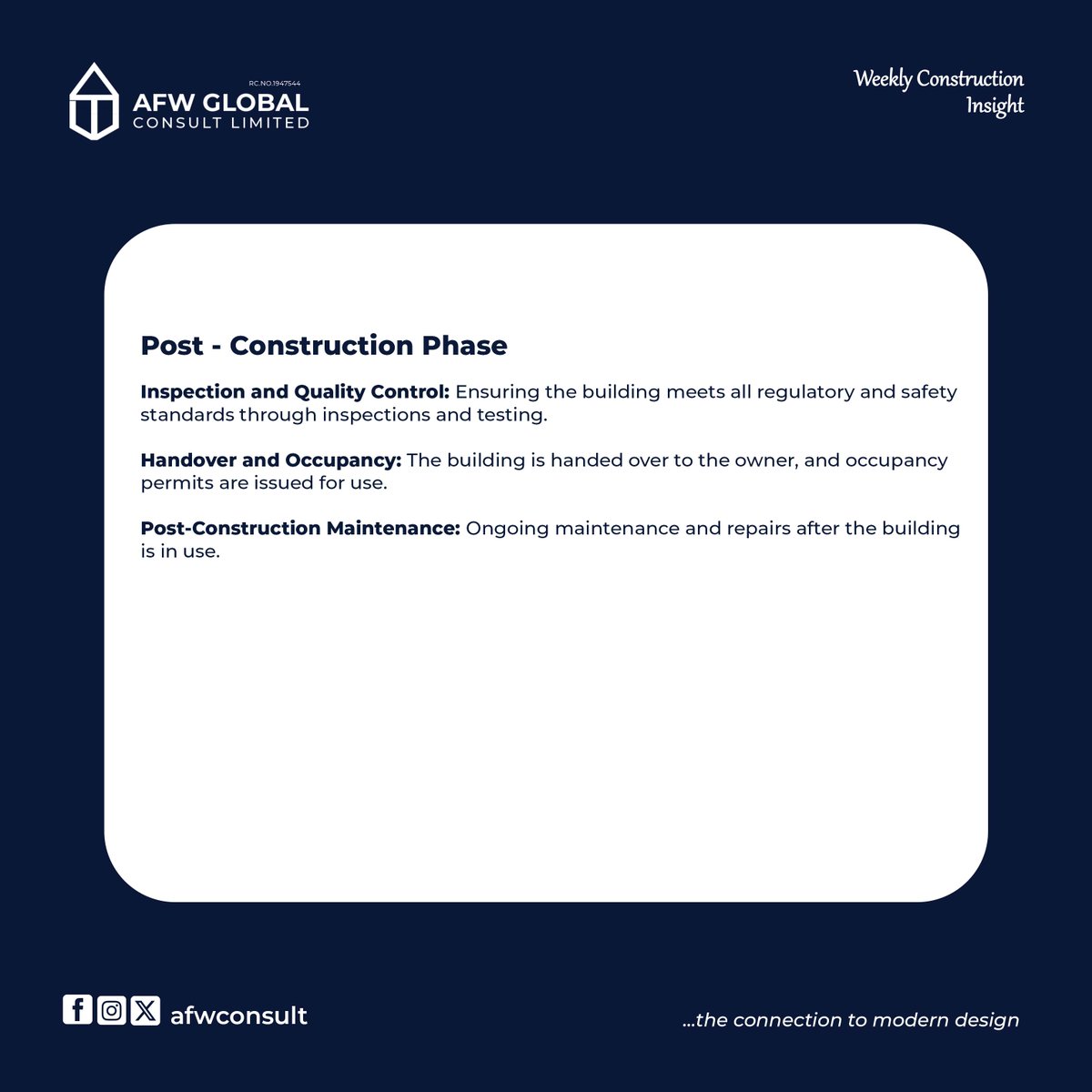 afwconsult's tweet photo. 📍As the framework rises, systems are installed and finishing touches are added, the transformation is nothing short of magical. Follow the key processes that shape every project and see how it all comes together, one brick at a time. https://t.co/McRfPg6rRt