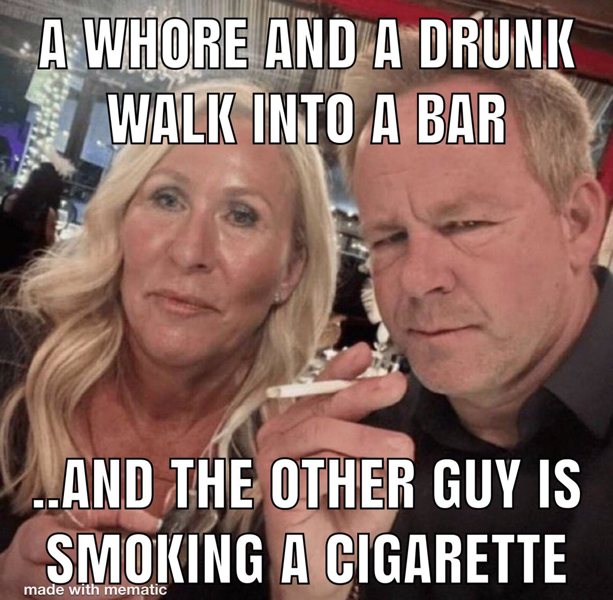 <a href="/mtgreenee/">Marjorie Taylor Greene 🇺🇸</a> You got some nerve. Why did you ask for a pardon three days after being sworn in? 

Are you guilty of a crime Butch body?