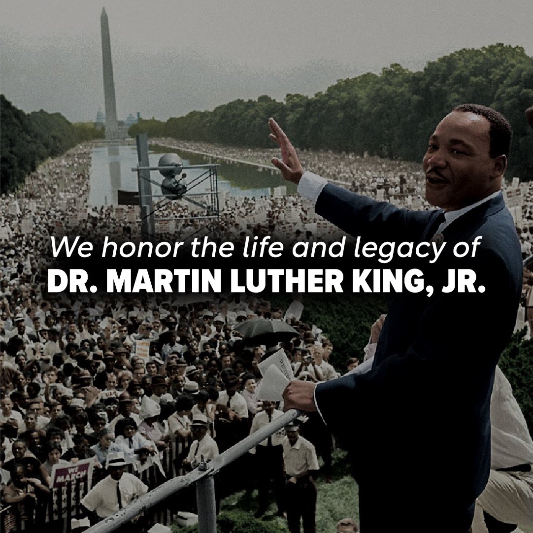 “Darkness cannot drive out darkness; only light can do that. Hate cannot drive out hate; only love can do that."

Today we honor the life and legacy of Dr. Martin Luther King, Jr.