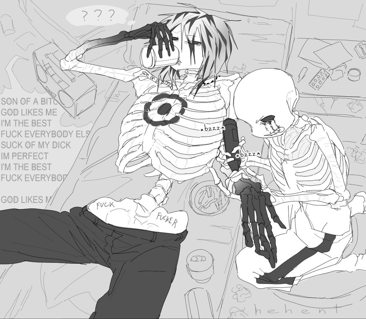 #killersans #killer_sans #undertaleAU #undertaleOC
tattoo time
