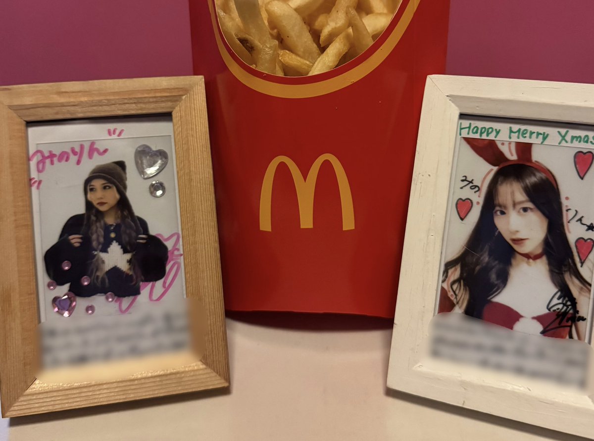 mesmofamily's tweet photo. 絶対にMacが似合わない🍟
推し🩷推し🧡GALSからメッセージが届いたのでふとコラボしてみたら、やっぱり似合わない😂
毎回、癒されますねー😊幸せです!
#我儘ラキア
#海羽凛
#Layna https://t.co/qDL5xbcozO