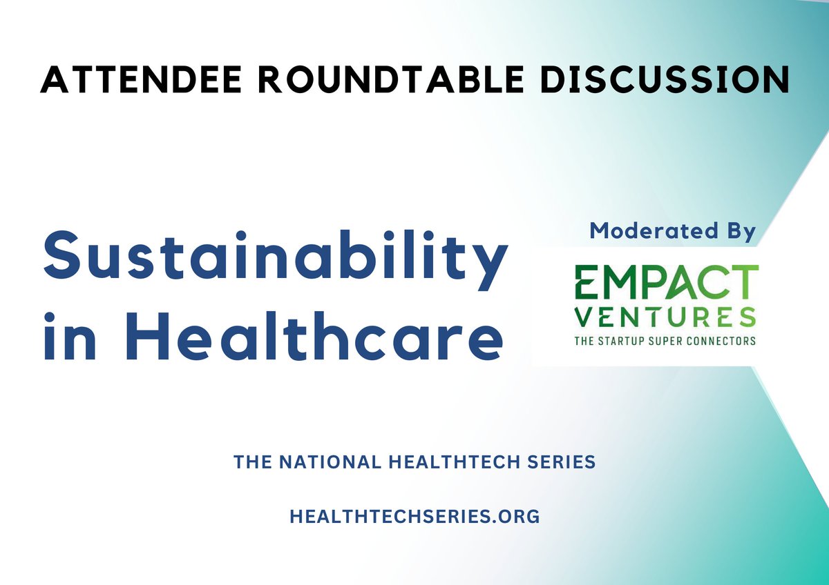 empactventures's tweet image. Join us from 2 pm on 13th March 2025 for the &apos;Attendee Roundtable Discussion&apos; at the National #HealthTech Series event in #Birmingham 

The &apos;#Sustainability in #Healthcare&apos; (Chaired by Empact Ventures)

Learn More: bit.ly/nhtssl24wp