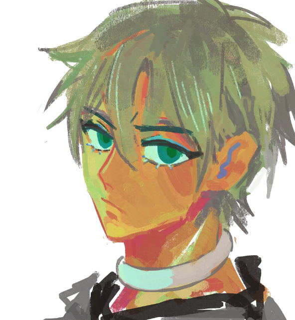 「testing new brush randomly suddenly boom」|mani 🧸 COMM OTWのイラスト
