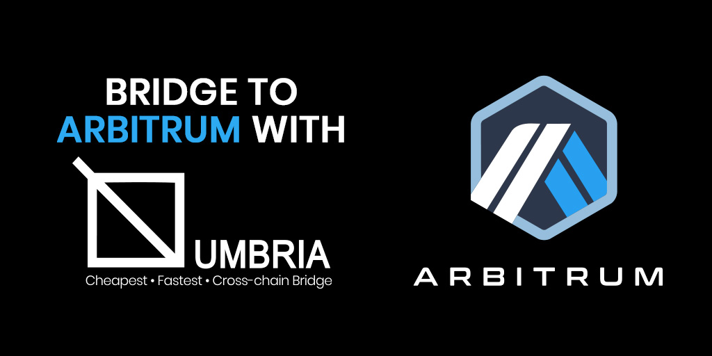 NetworkUmbria's tweet photo. 🔥Umbria is increasing its presence in the @Arbitrum
ecosystem and helping onboard more users to this unique layer 2 scaling solution.
👉 https://t.co/LiQsobwPnx
Here’s what you need to know 🧵1/4
#optimisticrollup #layer2 #ethereum #blockchain #Arbitrum https://t.co/mviO1FhHOw
