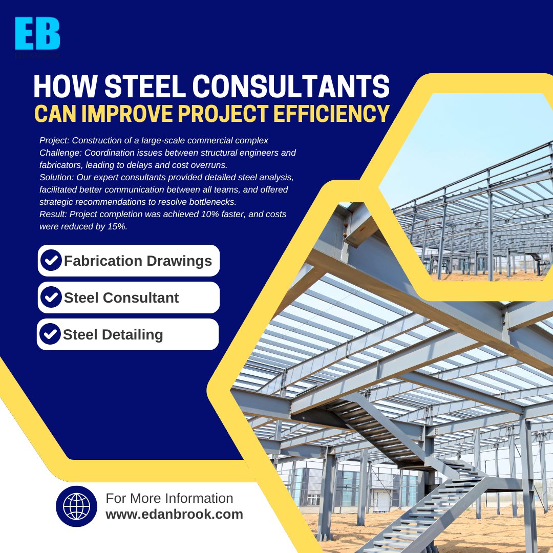 Edanbrookaus's tweet photo. 📈 How Steel Consultants Can Improve Project Efficiency 🚀Take a look at how we helped one of our recent clients🔨Project🏗️Challenge💡Solution📊 Result #SteelConsulting #SteelDetailing #Edanbrook #ProjectEfficiency #EngineeringExcellence #BIM #3DModeling #SteelIndustry https://t.co/NPiFbngLaR
